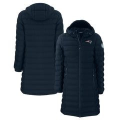 Cutter & Buck Women's Mission Ridge Repreve Eco Insulated Long Full-Zip Puffer Jacket - New England Patriots Jackets