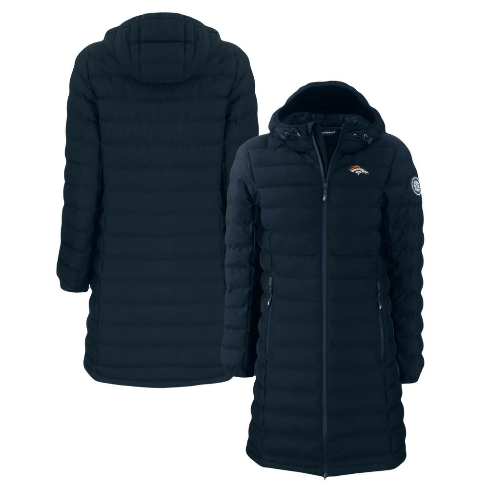 Cutter & Buck Women's Mission Ridge Repreve Eco Insulated Long Full-Zip Puffer Jacket - Denver Broncos Jackets