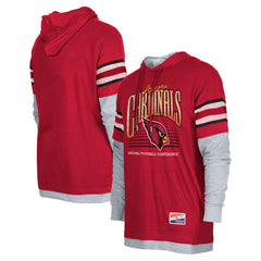 Twofer Long Sleeve Hooded T-Shirt - Arizona Cardinals T-shirts
