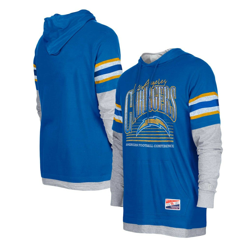 Twofer Long Sleeve Hooded T-Shirt - Los Angeles Chargers T-shirts