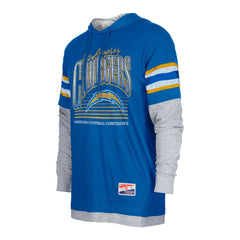 Twofer Long Sleeve Hooded T-Shirt - Los Angeles Chargers T-shirts