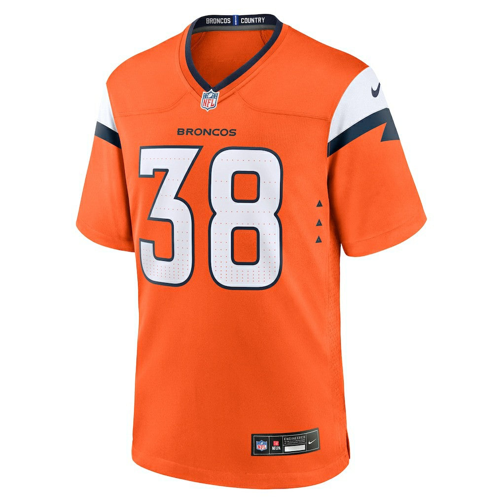 Jaleel McLaughlin  Team Game Jersey - Denver Broncos Jerseys