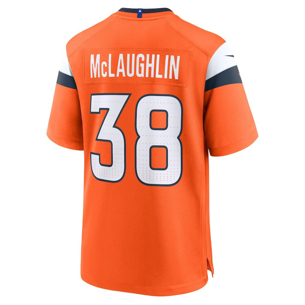 Jaleel McLaughlin  Team Game Jersey - Denver Broncos Jerseys
