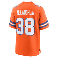 Jaleel McLaughlin  Mile High Collection 1977 Throwback Player Game Jersey - Denver Broncos Jerseys