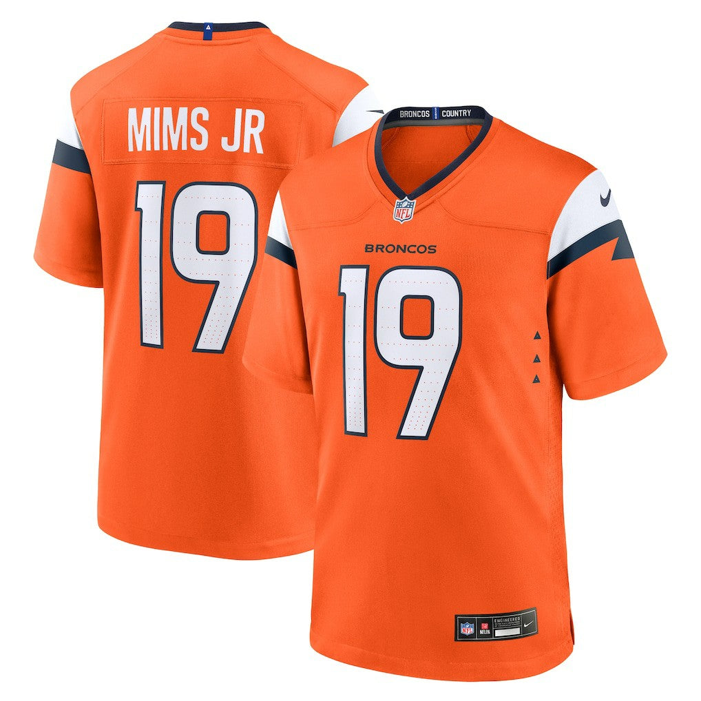Marvin Mims Jr  Team Game Jersey - Denver Broncos Jerseys