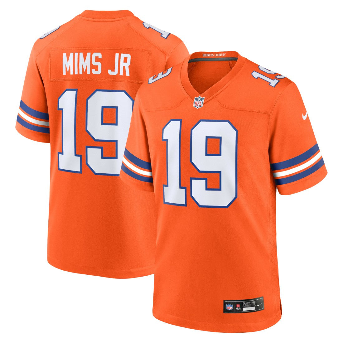Marvin Mims Jr  Mile High Collection 1977 Throwback Player Game Jersey - Denver Broncos Jerseys