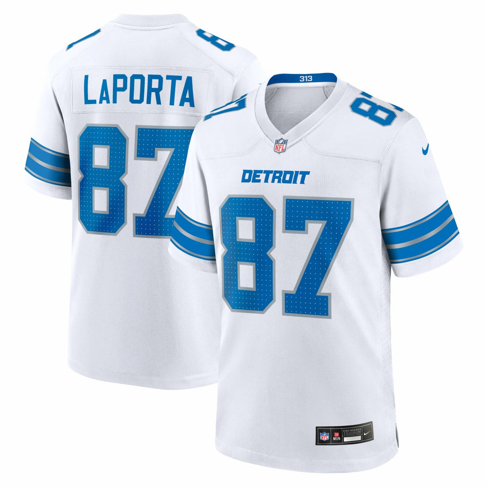 Sam LaPorta  White Game Jersey - Detroit Lions Jerseys
