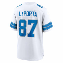 Sam LaPorta  White Game Jersey - Detroit Lions Jerseys