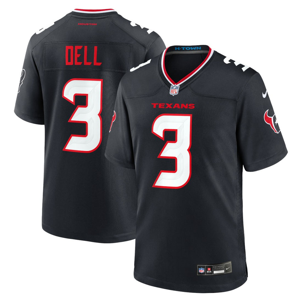 Tank Dell  Game Jersey - Houston Texans Jerseys
