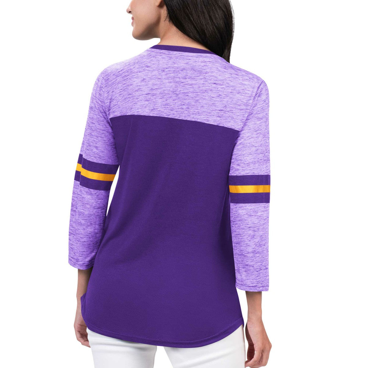 Los Angeles Lakers G-III 4Her by Carl Banks Women's Play the Game 3/4-Sleeve T-Shirt