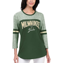 Milwaukee Bucks G-III 4Her by Carl Banks Women's Play the Game 3/4-Sleeve T-Shirt