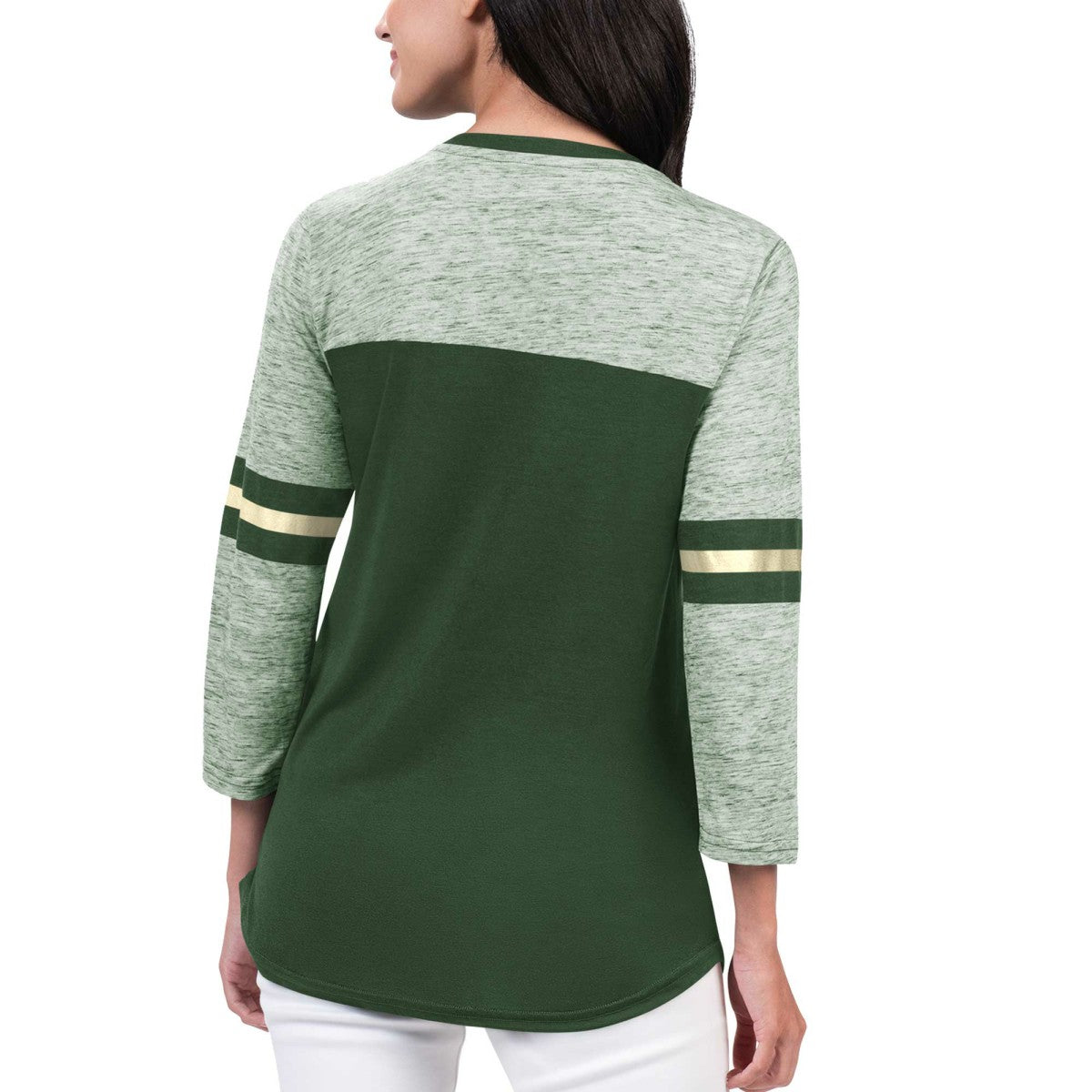 Milwaukee Bucks G-III 4Her by Carl Banks Women's Play the Game 3/4-Sleeve T-Shirt