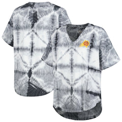 Phoenix Suns G-III 4Her by Carl Banks Women's Tournament Raglan Oversized Tie-Dye V-Neck T-Shirt