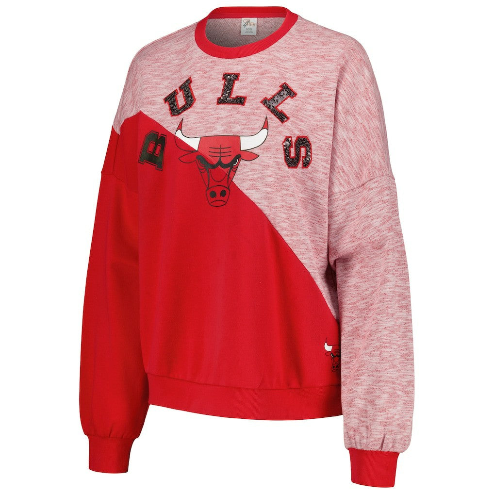 Chicago Bulls G-III 4Her by Carl Banks Women's Benches Split Pullover Sweatshirt sale