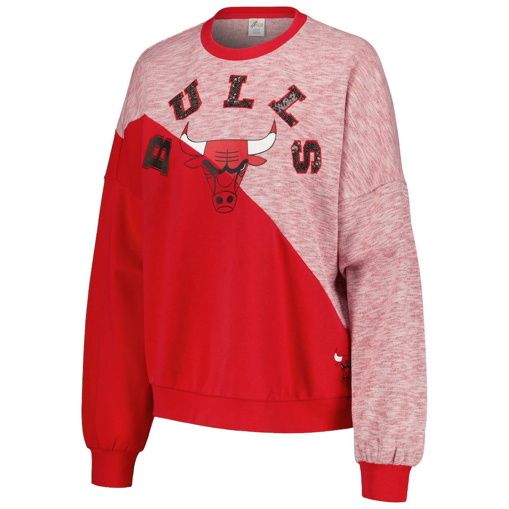Chicago Bulls G-III 4Her by Carl Banks Women's Benches Split Pullover Sweatshirt sale