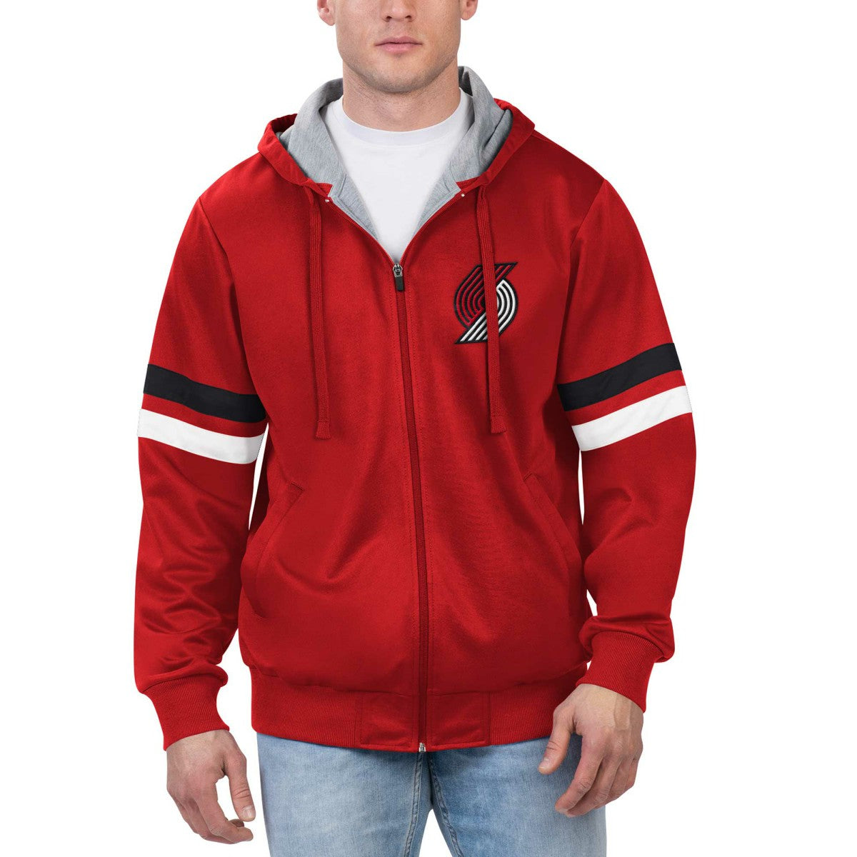 Portland Trail Blazers G-III Sports by Carl Banks Contender Full-Zip Hoodie Jacket