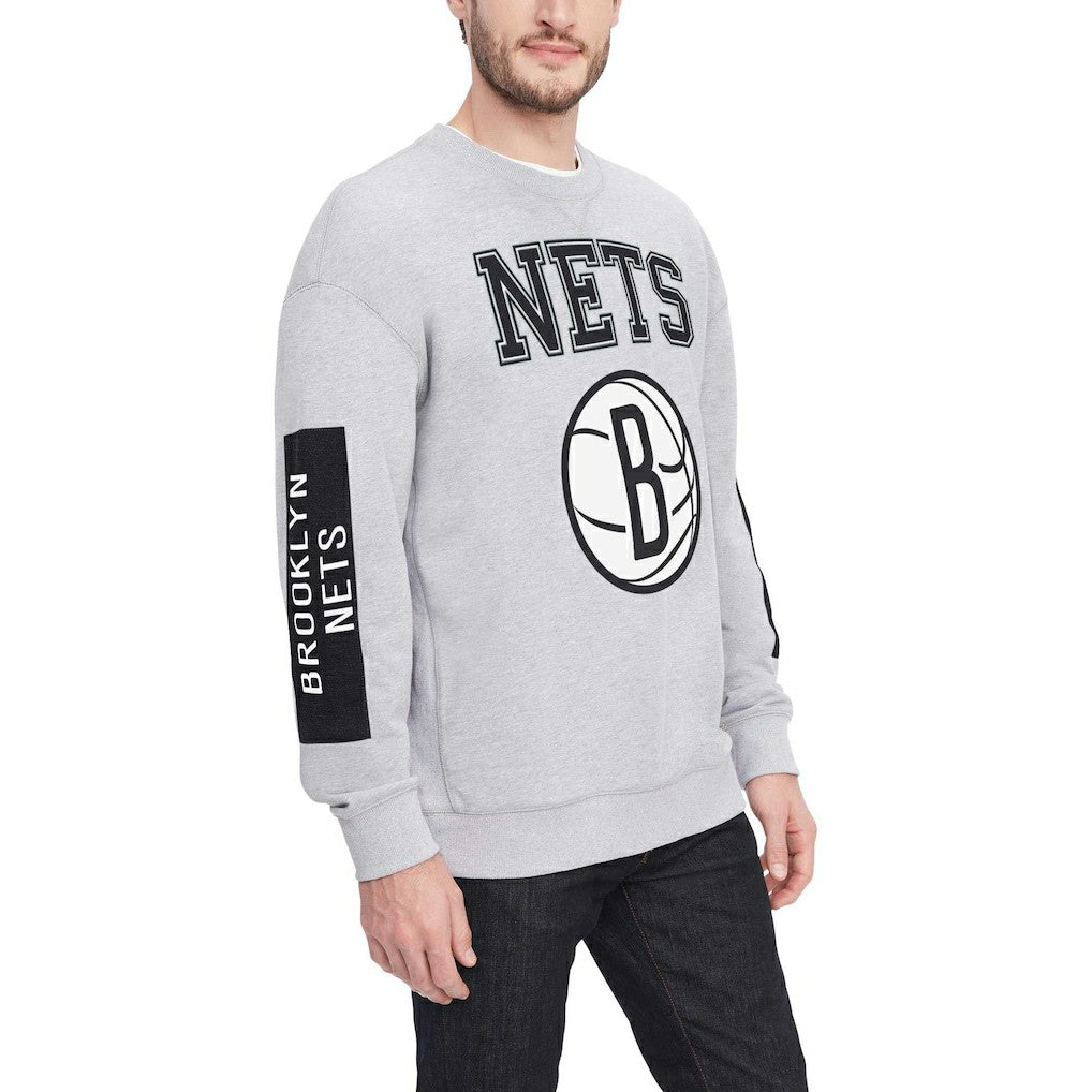 Brooklyn Nets Tommy Jeans Hayes Crew Neck Pullover Sweatshirt