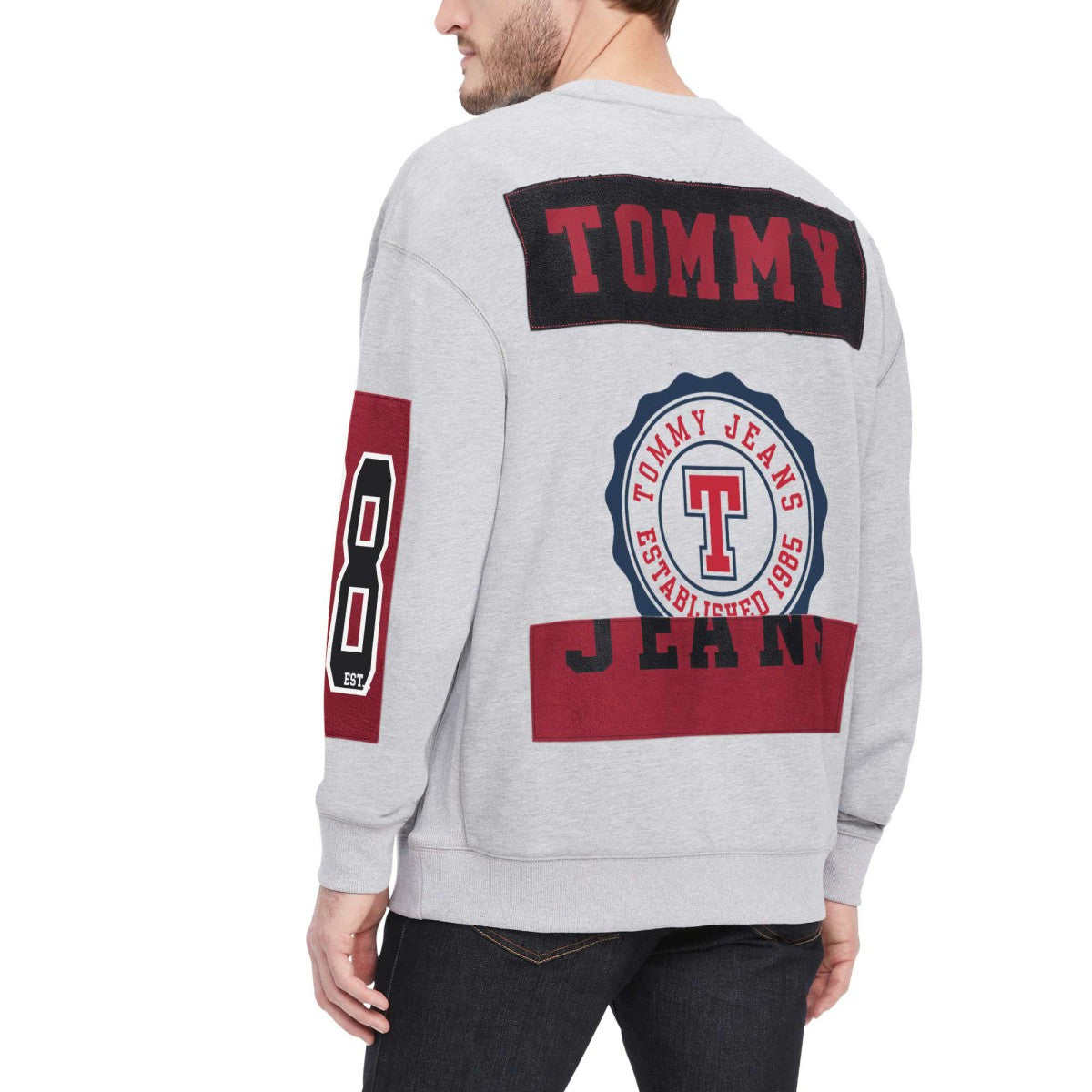 Miami Heat Tommy Jeans Hayes Crew Neck Pullover Sweatshirt