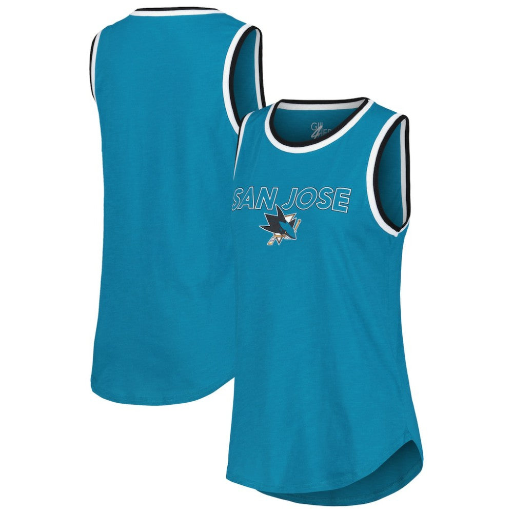 NHL San Jose Sharks G-III 4Her by Carl Banks Women's Strategy Tank Top
