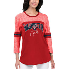 NHL Washington Capitals G-III 4Her by Carl Banks Women's Play The Game 3/4-Sleeve T-Shirt