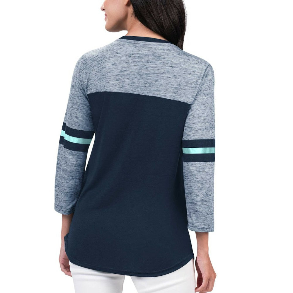 NHL Seattle Kraken G-III 4Her by Carl Banks Women's Play The Game 3/4-Sleeve T-Shirt
