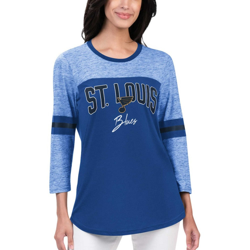 NHL St. Louis Blues G-III 4Her by Carl Banks Women's Play The Game 3/4-Sleeve T-Shirt