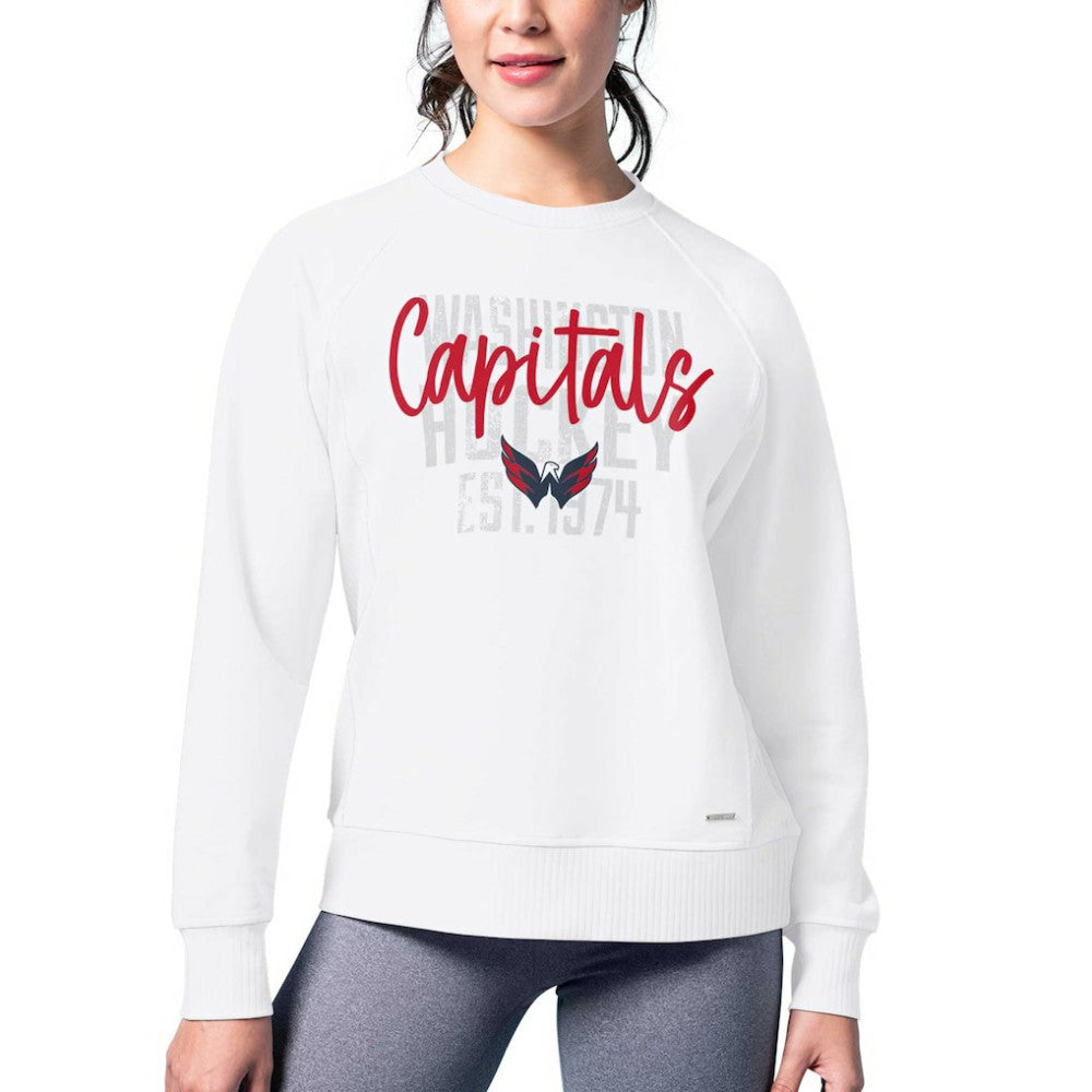 NHL Washington Capitals MSX by Michael Strahan Women's Millie Raglan Pullover Sweatshirt