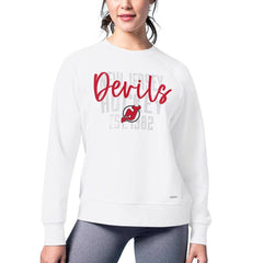NHL New Jersey Devils MSX by Michael Strahan Women's Millie Raglan Pullover Sweatshirt