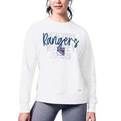 NHL New York Rangers MSX by Michael Strahan Women's Millie Raglan Pullover Sweatshirt