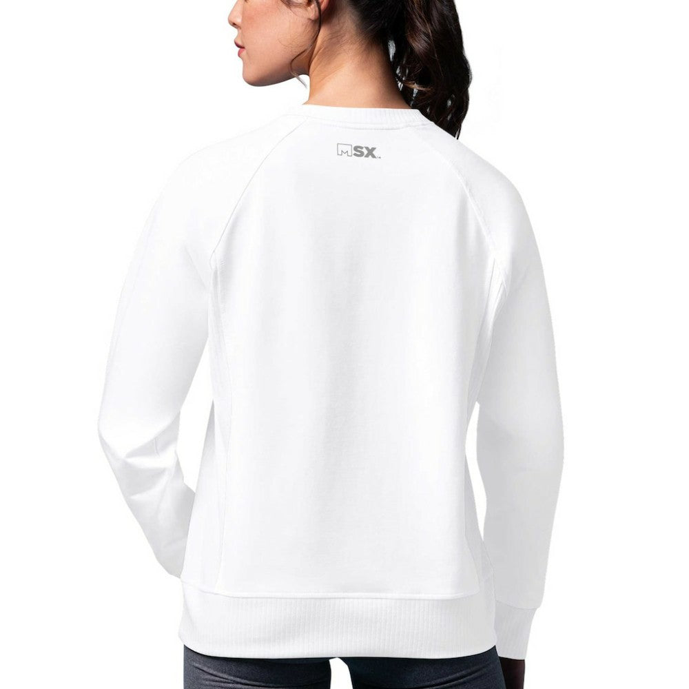 NHL New York Rangers MSX by Michael Strahan Women's Millie Raglan Pullover Sweatshirt