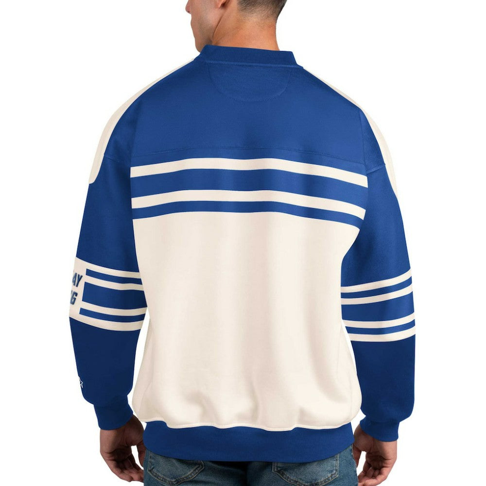 NHL Tampa Bay Lightning Starter Defense Fleece Crewneck Pullover Sweatshirt