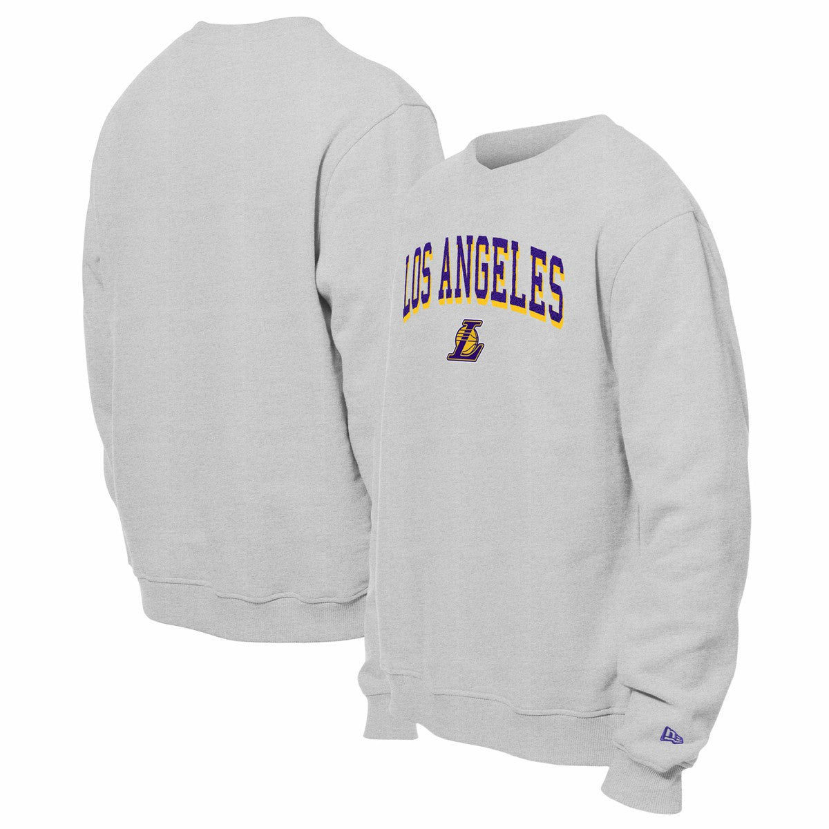 New Era Los Angeles Lakers Chenille Cross Over Pullover Sweatshirt