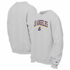 New Era Los Angeles Lakers Chenille Cross Over Pullover Sweatshirt