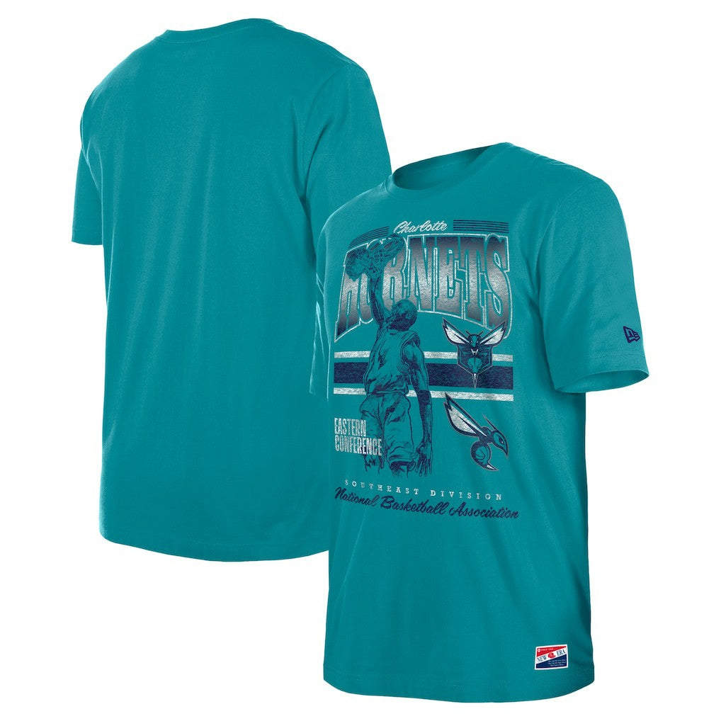New Era Charlotte Hornets Enzyme Wash Oversized T-Shirt