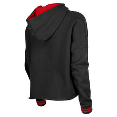 New Era Chicago Bulls Women's Boxy Raw Edge Pullover Hoodie
