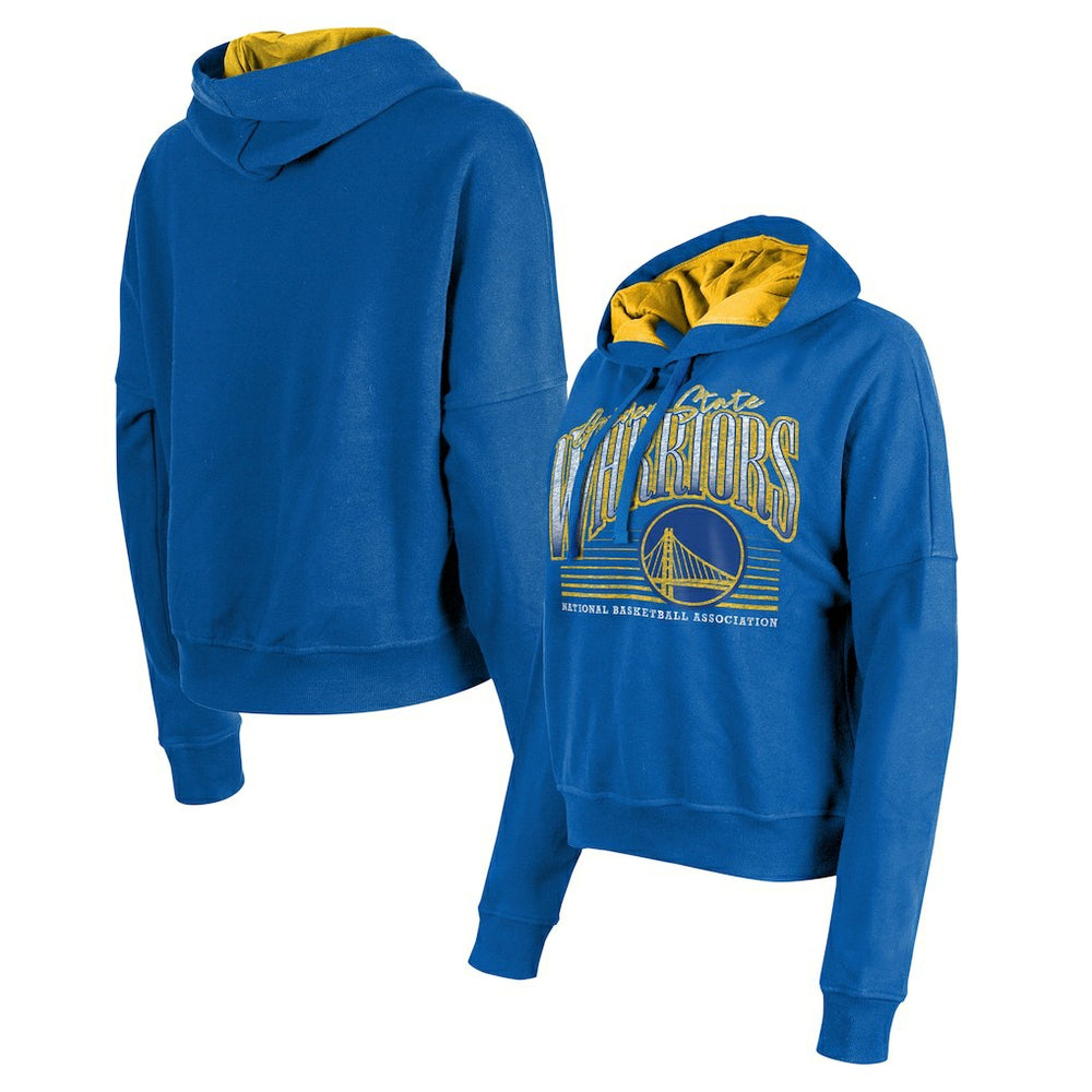 New Era Golden State Warriors Women's Boxy Pullover Hoodie sale