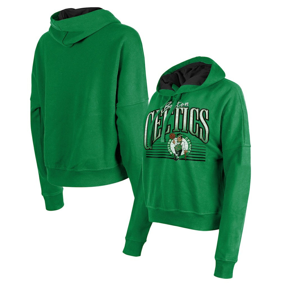 New Era Boston Celtics Women's Boxy Pullover Hoodie