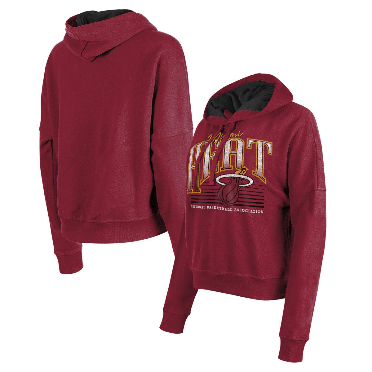 New Era Miami Heat Women's Boxy Pullover Hoodie