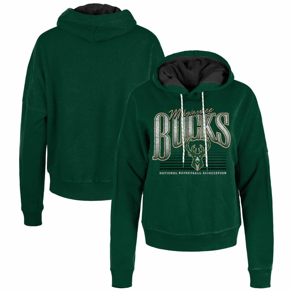 New Era Milwaukee Bucks Women's Boxy Pullover Hoodie