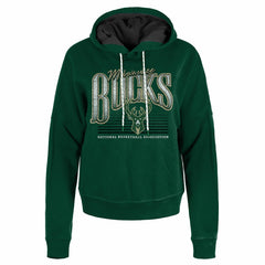 New Era Milwaukee Bucks Women's Boxy Pullover Hoodie