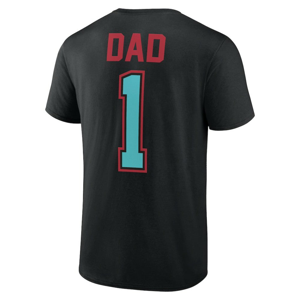 Black Arizona Diamondbacks Father's Day #1 Dad T-Shirt