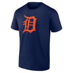 Navy Detroit Tigers Father's Day #1 Dad T-Shirt