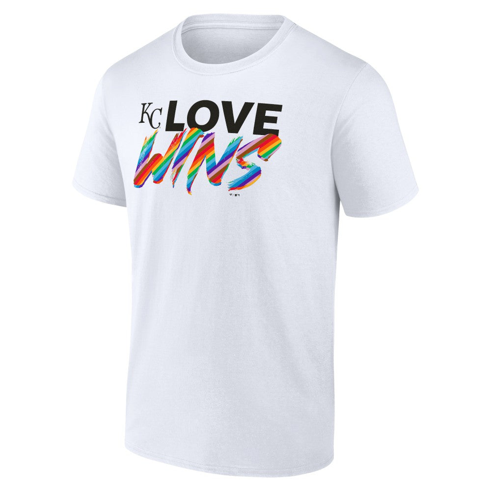 White Kansas City Royals Love Wins T-Shirt