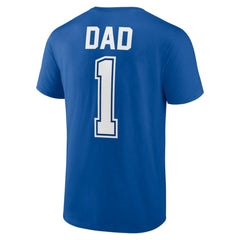 Royal Los Angeles Dodgers Father's Day #1 Dad T-Shirt