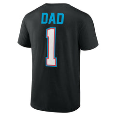 Black Miami Marlins Father's Day #1 Dad T-Shirt