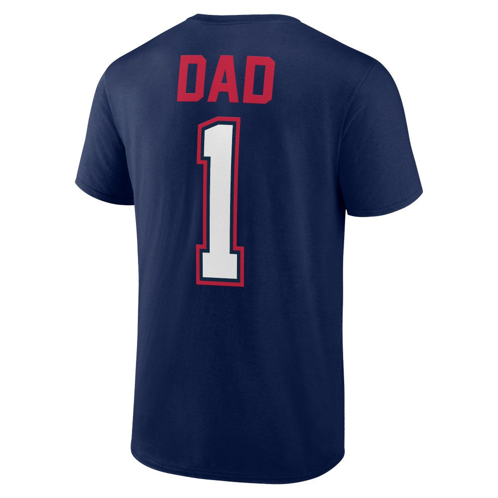 Navy Minnesota Twins Father's Day #1 Dad T-Shirt