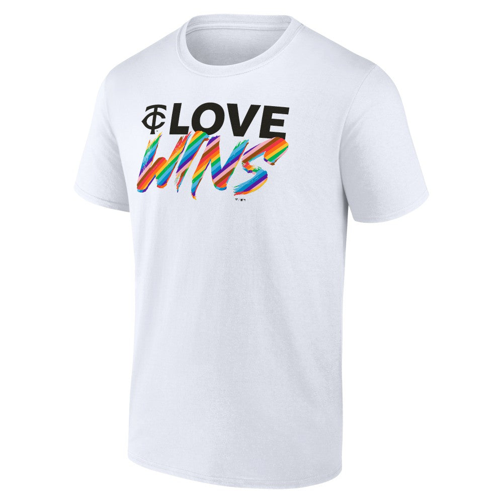 White Minnesota Twins Love Wins T-Shirt