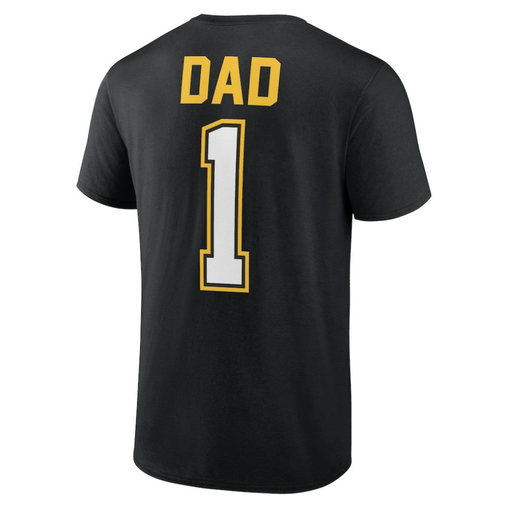 Black Pittsburgh Pirates Father's Day #1 Dad T-Shirt