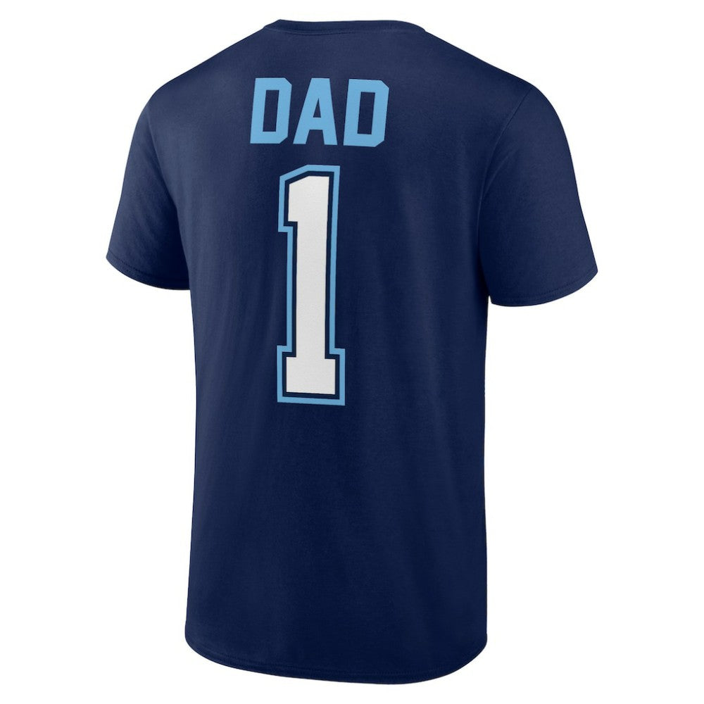Navy Tampa Bay Rays Father's Day #1 Dad T-Shirt