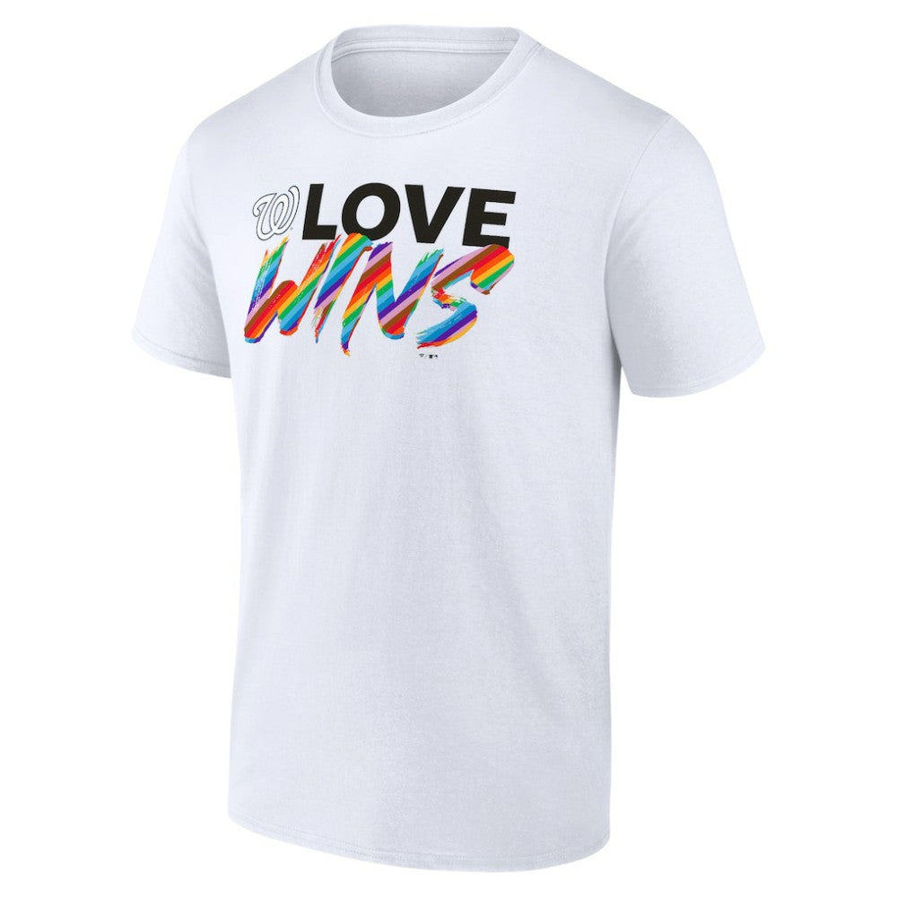 White Washington Nationals Love Wins T-Shirt